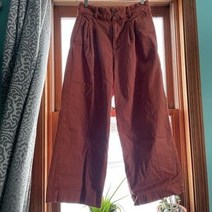 Madewell Pleated Wide-Leg Pants size 4